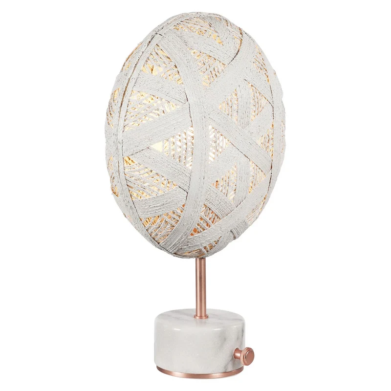 B-Ware Forestier Chanpen S Hexagonal Tisch Tischlampe Tischleuchte Leuchte kupfer/weiß