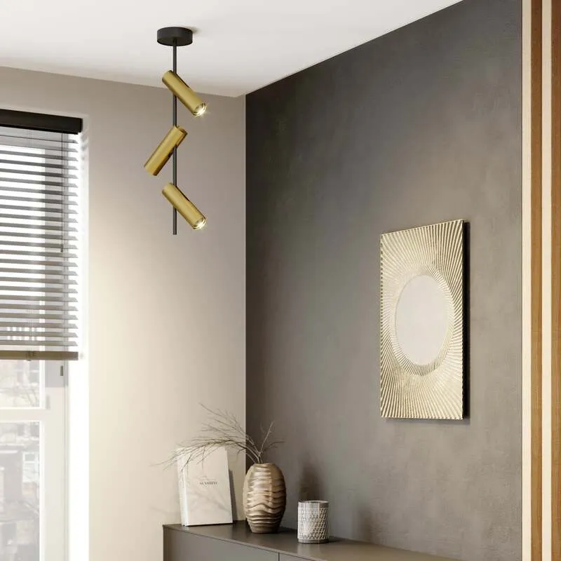 B-Ware Euluna Deckenspot Leda 3 Deckenlampe Deckenlicht GU10 dreiflammig schwarz g110
