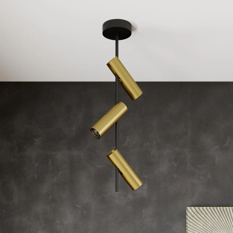 B-Ware Euluna Deckenspot Leda 3 Deckenlampe Deckenlicht GU10 dreiflammig schwarz g110