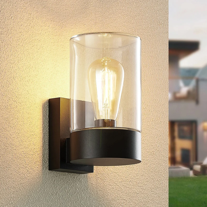 B-Ware Arcchio Außenwandleuchte Liljana LED Wandleuchte Gartenlampe dimmbar schwarz