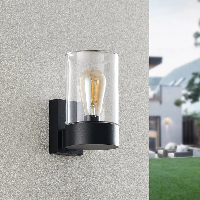 B-Ware Arcchio Außenwandleuchte Liljana LED Wandleuchte Gartenlampe dimmbar schwarz