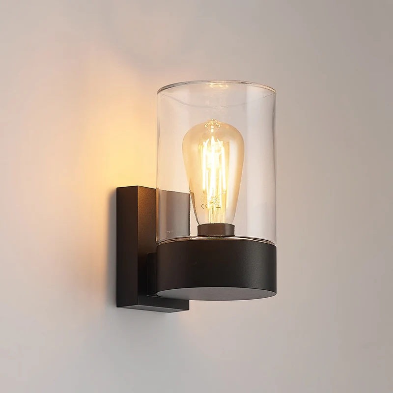B-Ware Arcchio Außenwandleuchte Liljana LED Wandleuchte Gartenlampe dimmbar schwarz