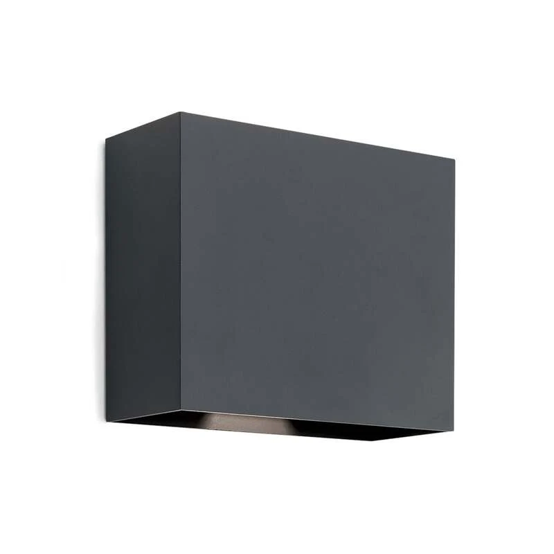 B-Ware LED Außenwandleuchte Akzent anthrazit 2 x 6W IP65 Wandlampe Leuchte 580 Lumen