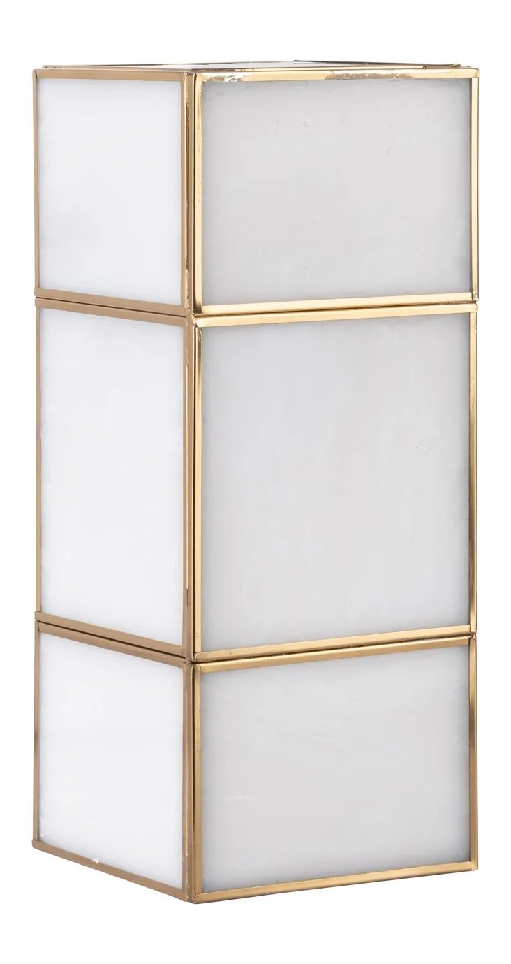 Richmond Wandlampe Sofia brass antique - Wandleuchte E14, Glas &