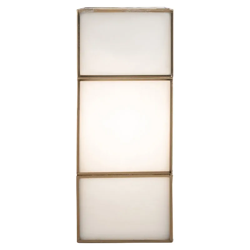 Richmond Wandlampe Sofia brass antique - Wandleuchte E14, Glas &