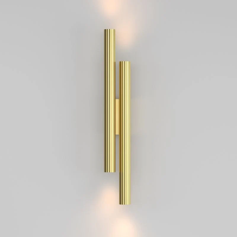 B-Ware MAYTONI Wandleuchte Wandlampe Calipso Golden LED Lampe Akzentbeleuchtung Messing