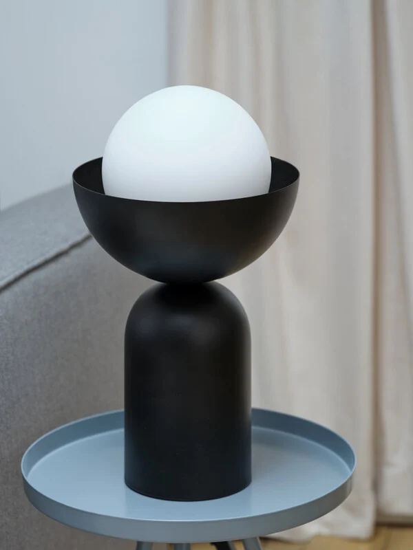 B-Ware OSRAM Tischleuchte Tischlampe Bowl Decor Table E14 LED Leuchte Schwarz Innen