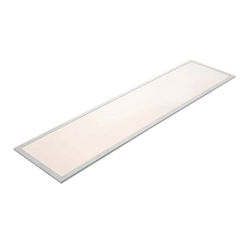 B-Ware Lindby LED-Panel Stenley dimmbar CCT 120x30cm silber weiß 36W 3000-6500K 3000lm