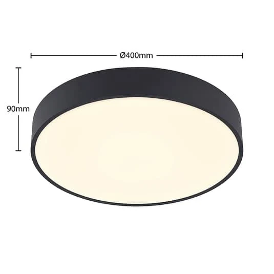 B-Ware Arcchio Deckenleuchte Deckenlampe LED Vanida Schwarz Rundumlicht Aluminium Acryl