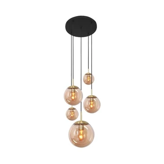 B-Ware Steinhauer Glas-Hängeleuchte Bollique Hängelampe Deckenlampe Lampe Leuchte 5 568