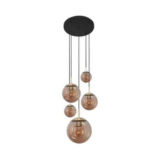 B-Ware Steinhauer Glas-Hängeleuchte Bollique Hängelampe Deckenlampe Lampe Leuchte 5 568
