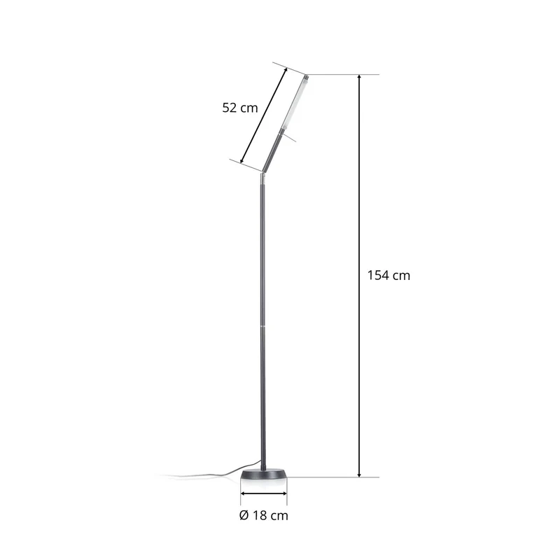 B-Ware Trio Lighting LED-Leseleuchte Filigran Standleuchte Stehlampe mit Sensordimmer