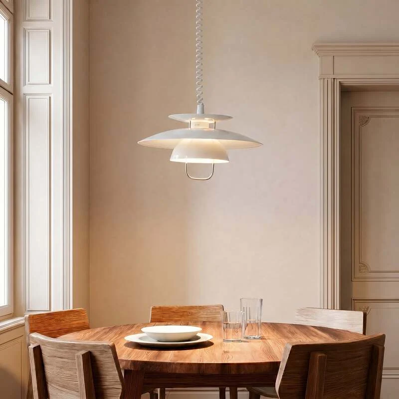 B-Ware Lindby Hängelampe Hängeleuchte Nadija LED Pendelleuchte dimmbar weiß 43cm Höhe