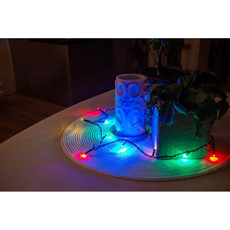 5m Micro LED Lichterkette 50 bunte Dioden