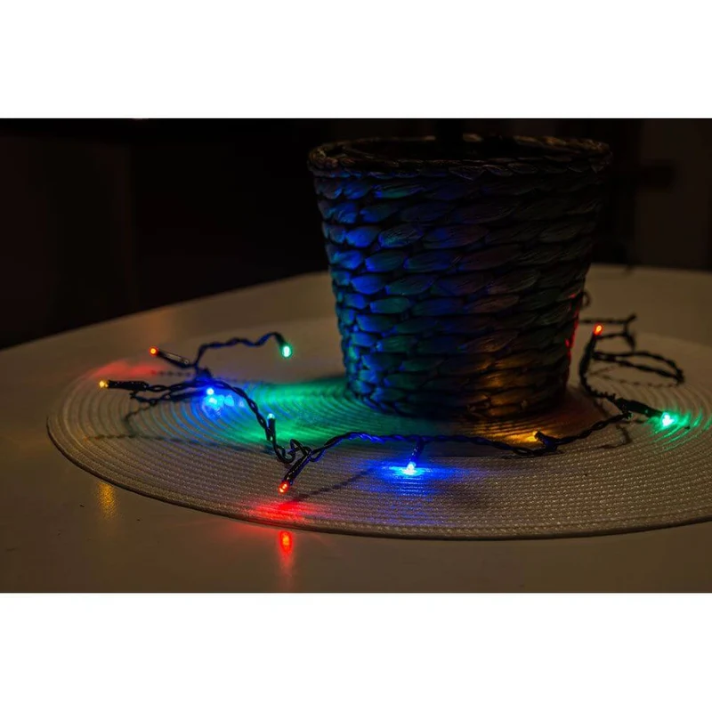 5m Micro LED Lichterkette 10 bunte Dioden
