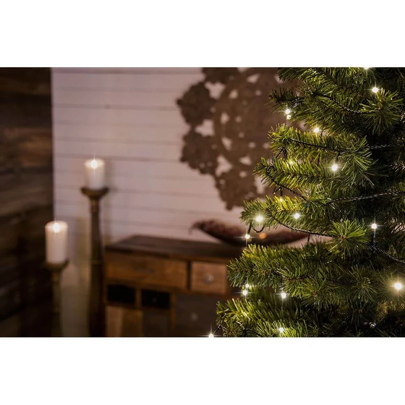 14m Micro LED Lichterkette gefrostet 35 Warmweiße Dioden
