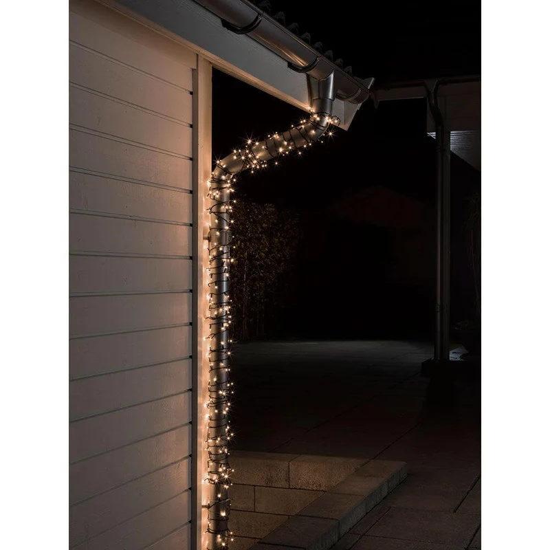 40m Micro LED Lichterkette 1000 Warmweiße Dioden IP44