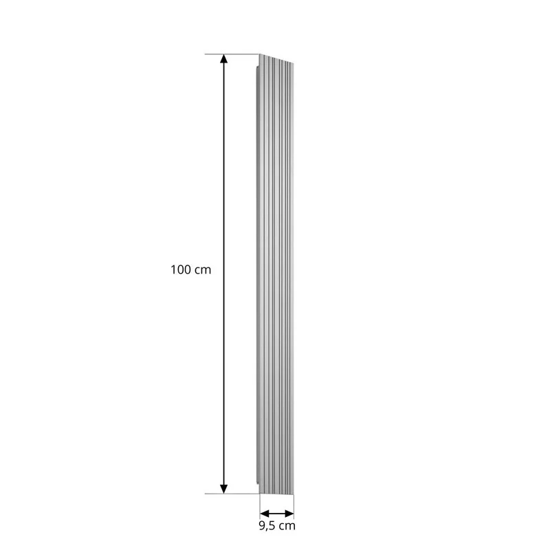 B-Ware Lucande Außenwandleuchte Melira LED Gartenleuchte Lampe grau 100cm IP65 2700K