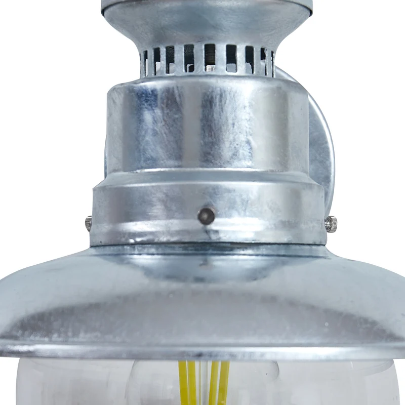 B-Ware Lindby Außenwandleuchte Celinor LED Gartenlampe Wandleuchte dimmbar silber