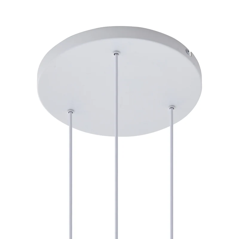 B-Ware Lindby Hängeleuchte Kerimi LED Pendelleuchte Lampe dimmbar creme blau 3-flammig