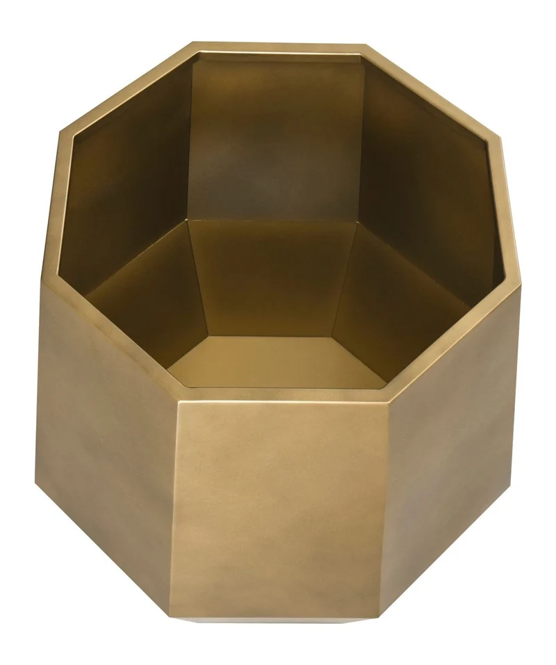 Pflanzgefäß Axis bronze gold medium – Eisen, 55x55x55 cm