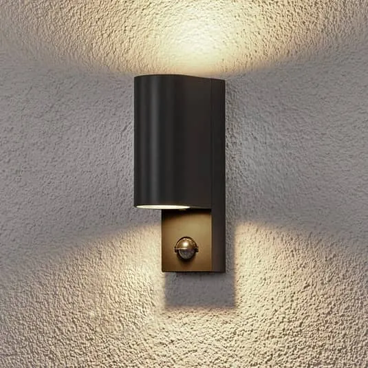 B-Ware Lindby Palina Außenwandlampe Außenwandleuchte Wandlampe Wandleuchte mit Sensor