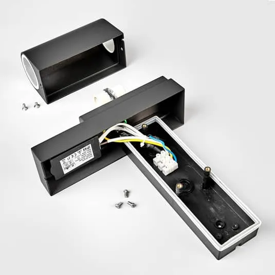B-Ware Lindby Palina Außenwandlampe Außenwandleuchte Wandlampe Wandleuchte mit Sensor
