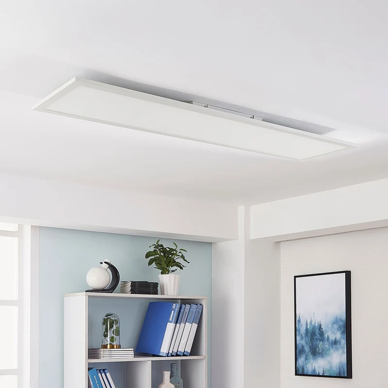 B-Ware Arcchio LED-Panel Lysander dimmbar 55W CCT 3000K-6000K weiß 119x29cm Leuchte
