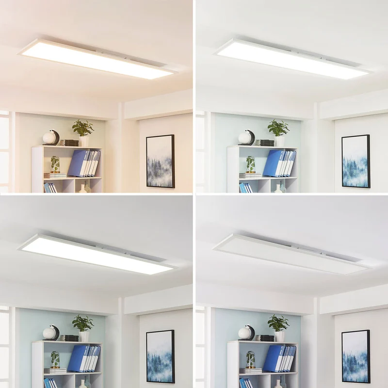 B-Ware Arcchio LED-Panel Lysander dimmbar 55W CCT 3000K-6000K weiß 119x29cm Leuchte