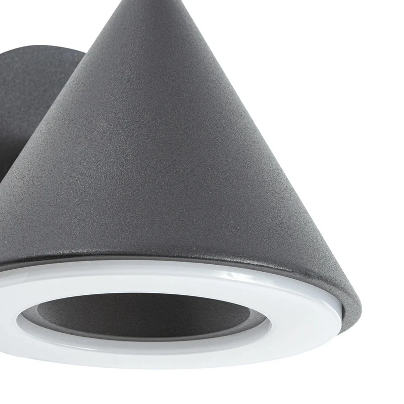 B-Ware Lindby Außenwandleuchte Soran LED Gartenlampe Wandleuchte schwarz IP44 12cm