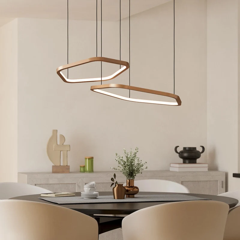 B-Ware Stars of Light Hängeleuchte Estrella LED Pendelleuchte dimm bronze Fernbedienung
