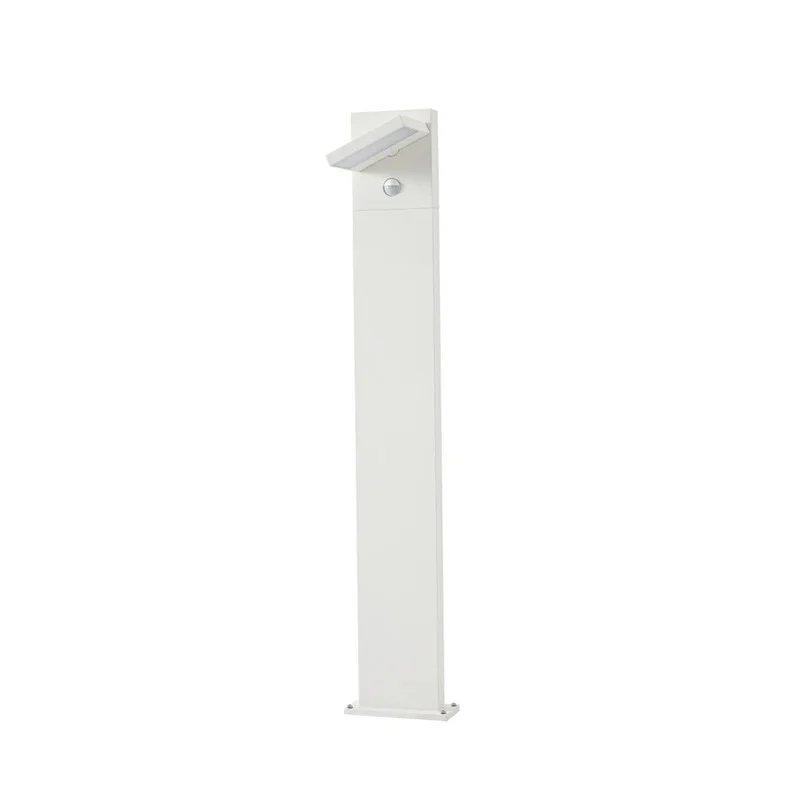 B-Ware Lucande Wegeleuchte Gartenleuchte Silvan LED Pollerleuchte mit Sensor weiß 100cm