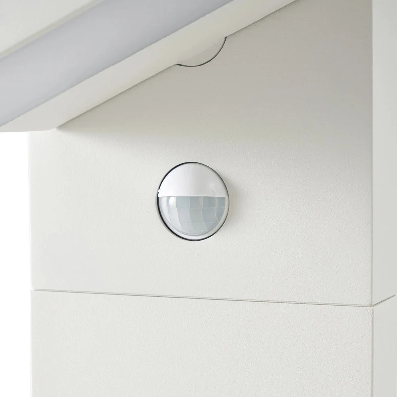 B-Ware Lucande Wegeleuchte Gartenleuchte Silvan LED Pollerleuchte mit Sensor weiß 100cm