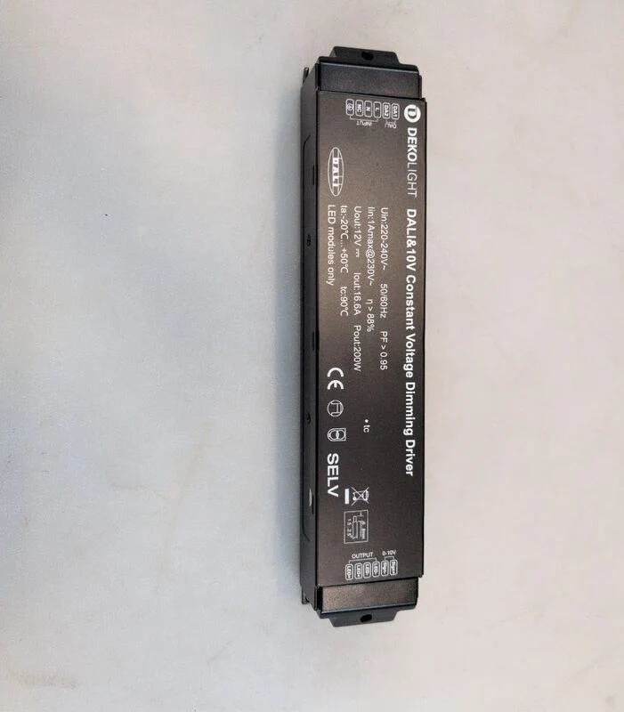 B-Ware Deko Light LED Trafo Konstantspannung 12V 16,7A 200W IP20 schwarz 310x60x45mm