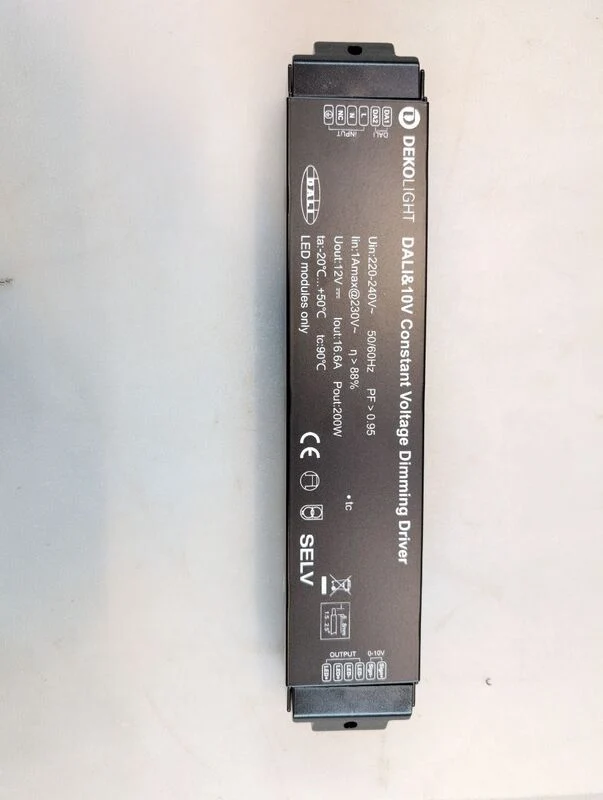 B-Ware Deko Light LED Trafo Konstantspannung 12V 16,7A 200W IP20 schwarz 310x60x45mm