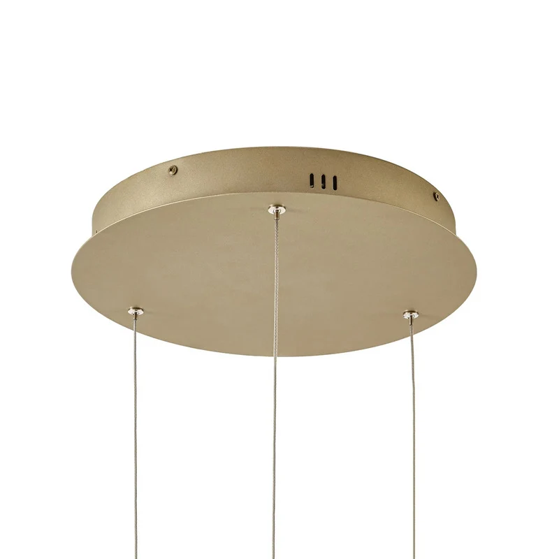 B-Ware Quitani Hängeleuchte Aureon LED Pendelleuchte dimmbar gold 80cm Ø 3630 Lumen