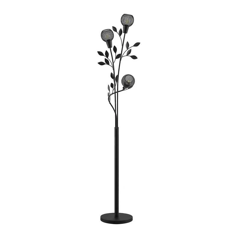 B-Ware Lindby Stehlampe Florentiner Leuchte Kanye LED 3-flg schwarz 160cm Lampe