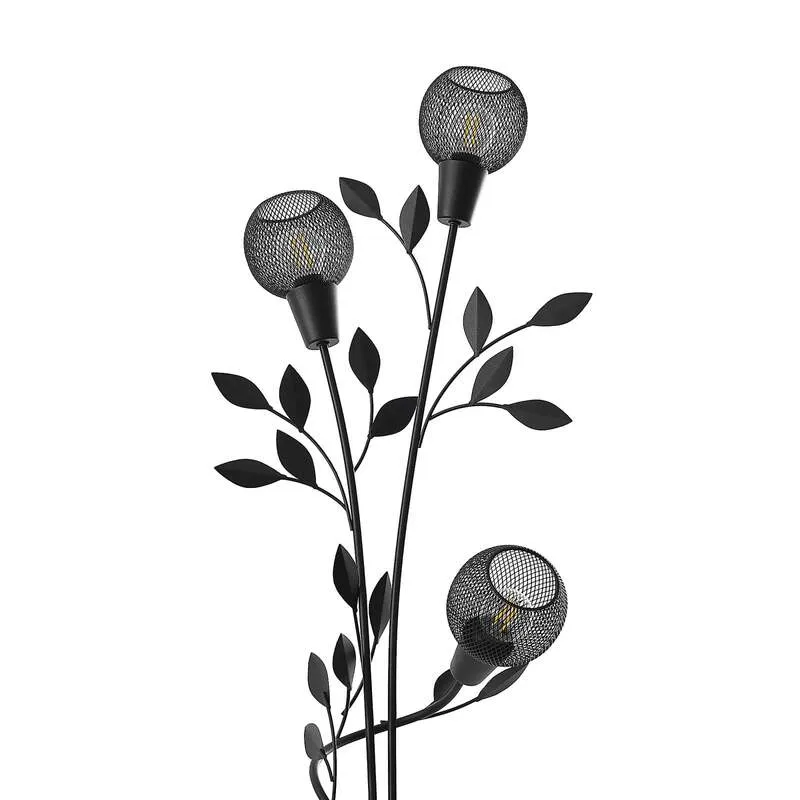 B-Ware Lindby Stehlampe Florentiner Leuchte Kanye LED 3-flg schwarz 160cm Lampe