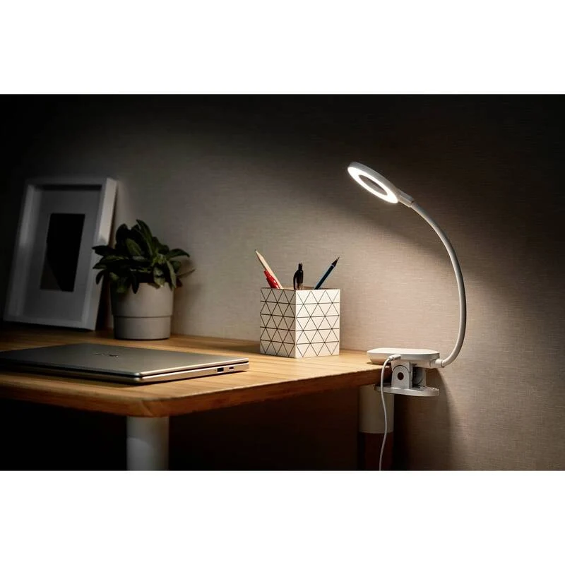 B-Ware Philips LED Tischlampe DSK206 Akku dimmbar Leuchte 5W Kaltweiß Weiß 362x203mm