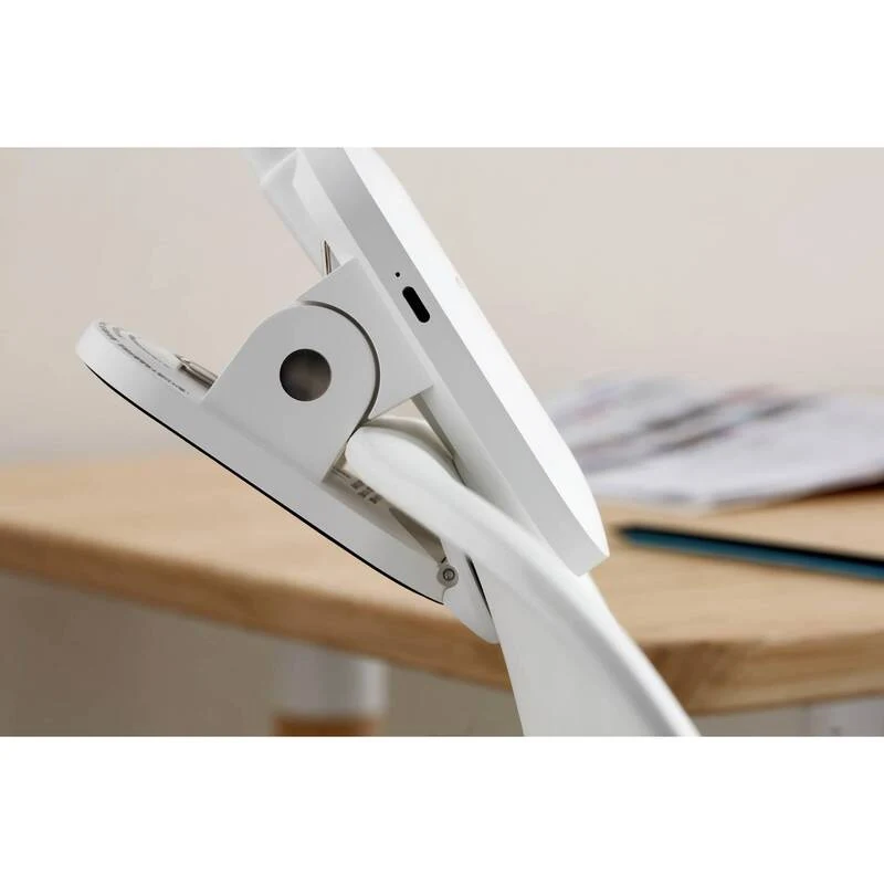 B-Ware Philips LED Tischlampe DSK206 Akku dimmbar Leuchte 5W Kaltweiß Weiß 362x203mm