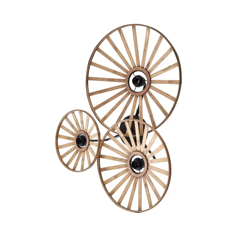 B-Ware Lindby Wandleuchte Evandor naturfarben Bambus 3-flg Wandlampe Lampe Leuchte E27