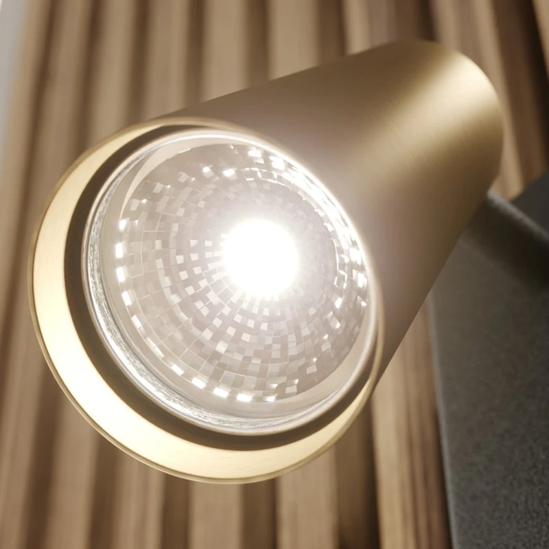 B-Ware Lucande Angelina Strahler Wandlampe Bilderleuchte Wandleuchte GU10 messing-go741