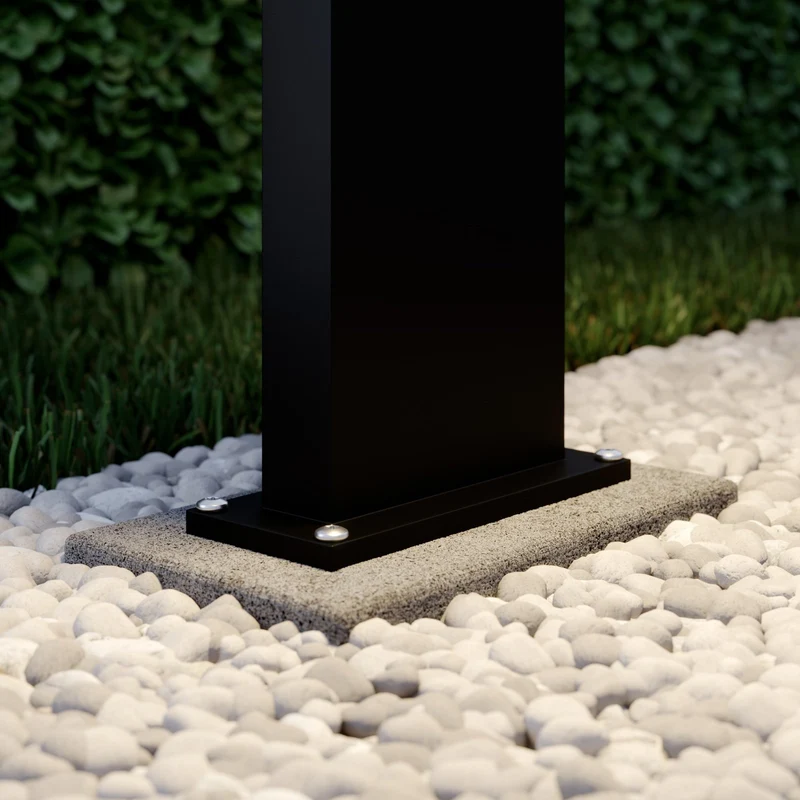 B-Ware Lucande Wegeleuchte Pollerleuchte LED Sensor grafitgrau Außenleuchte anthrazit 6