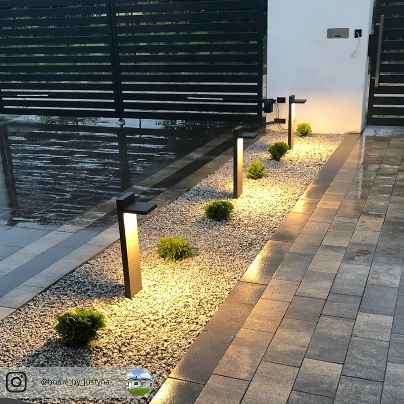 B-Ware Lucande Wegeleuchte Pollerleuchte LED Sensor grafitgrau Außenleuchte anthrazit 6