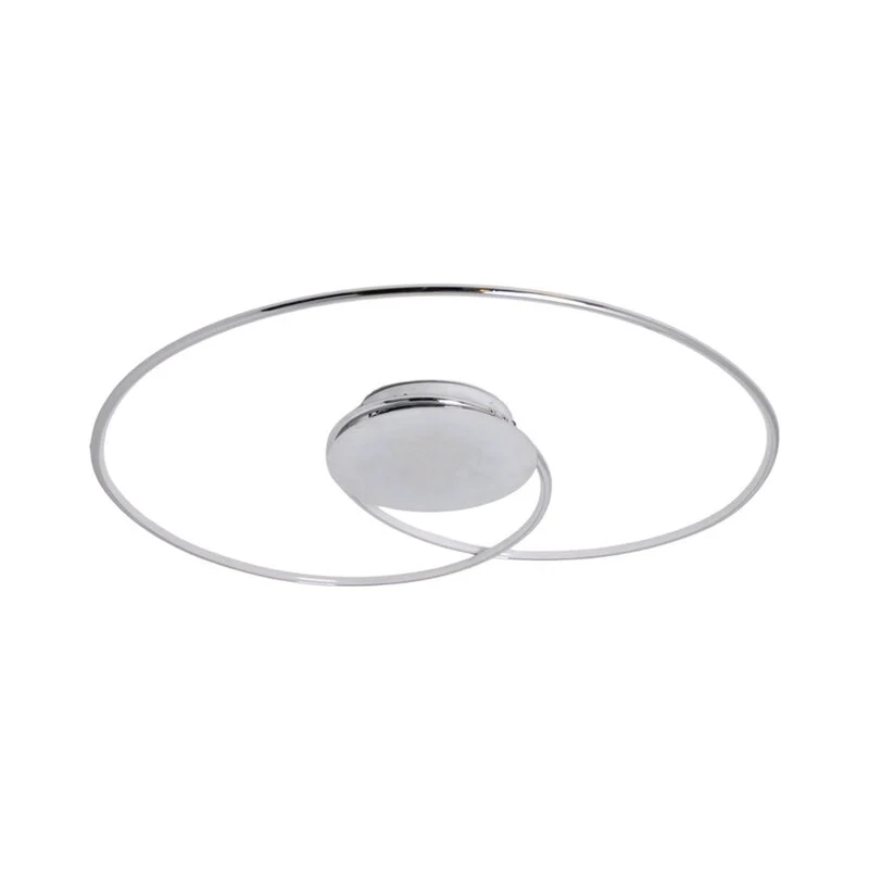 B-Ware Lindby Deckenlampe Deckenleuchte LED Joline chrom Metall weiß Wohnbereich 74233
