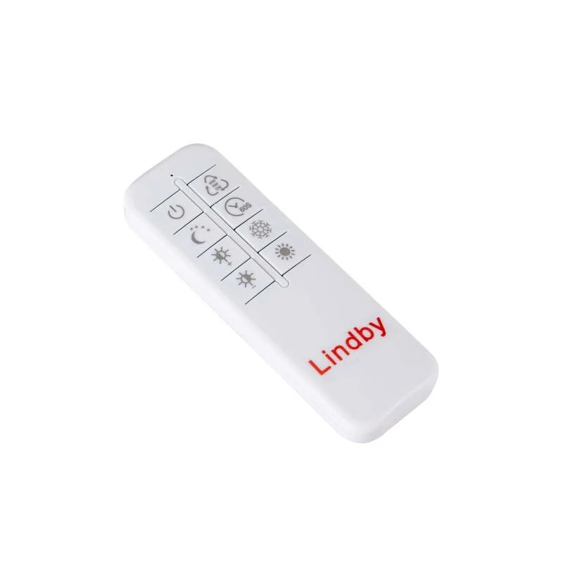 B-Ware Lindby Deckenleuchte Deckenlampe LED Velua Fernbedienung Weiß Holz Dunkel CCT
