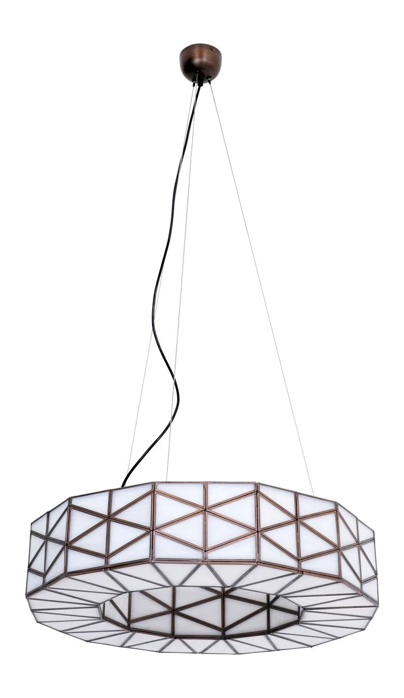 Pendelleuchte Solaria Copper – Richmond Design mit Messing & Glas, E27