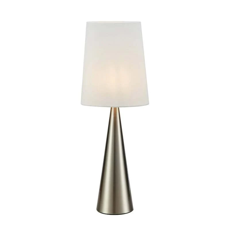 B-Ware Markslöjd Tischleuchte Conus LED Lampe Tischlampe Leuchte nickel Off-White 64cm
