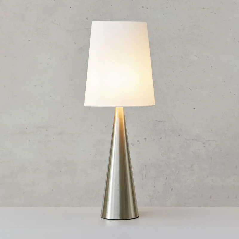 B-Ware Markslöjd Tischleuchte Conus LED Lampe Tischlampe Leuchte nickel Off-White 64cm