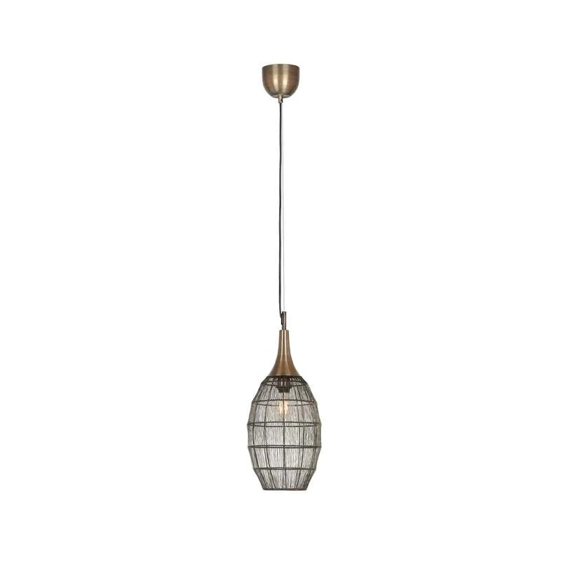 B-Ware TRIO LIGHTING Hängeleuchte Soraya LED Pendelleuchte dimmbar altmessing 58cm hoch